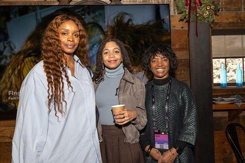 (Centre-Right) Olive Nwosu (Director) and Stella Nwimo (Producer) of Lady
